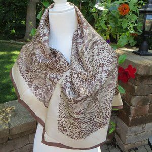 100% SILK ANIMAL PRINT DONCASTER SQUARE SCARF